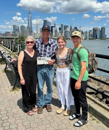 The Tribune traveled to Sweden with Mike, Leanne, Josey and Justin French last summer! They are pictured on a layover in New York.