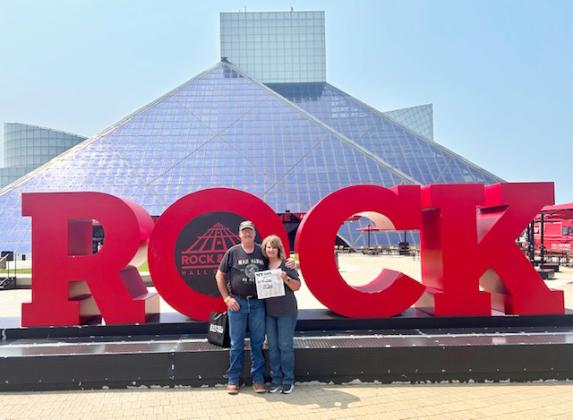 In July the Tribune was at the Rock &amp; Roll Hall of Fame in Cleveland, Ohio, with Dave French and Jill Buchfinck.