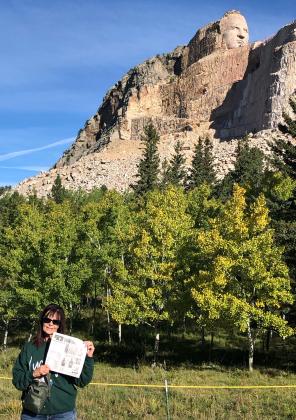 Terry Fisher saw all kinds of sights with the Tribune on a bus trip to South Dakota for the Buffalo Roundup - Crazy Horse.