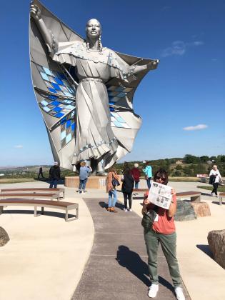 Terry Fisher saw all kinds of sights with the Tribune on a bus trip to South Dakota for the Buffalo Roundup - Dignity of Earth and Sky.