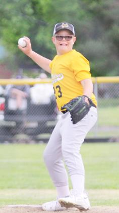 Collin Donohoe pitches earlier this season in Stapleton, where the Broncos had an exciting 10-9 come from behind win.