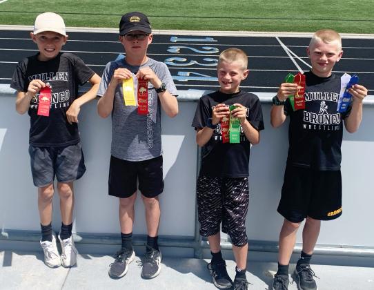 L-r: Kyler Marsh, Cylas Dent, Ryden Ourada, Weston Ourada.