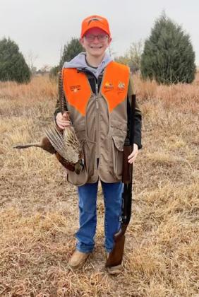 Oakes Miller with one of his pheasants from this year’s Youth Mentor Hunt with Pheasants Forever.