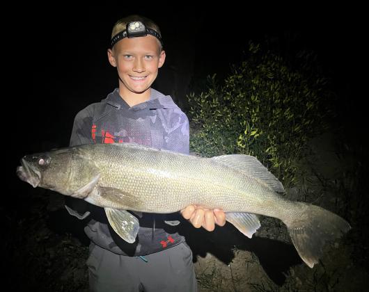Teal Peterson caught and released this Master Angler 28” walleye this summer.