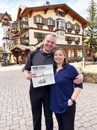 David and Blair at Vail Village - Vail, Colorado.