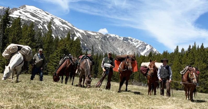 85-year-old Larry French knocked off another bucket list trip in June with his son Mike French and grandson Justin French. They took their own horses to the Bighorn Mountains in Wyoming to pack in for a three night camping and fishing trip at an elevation of 11,000 feet.