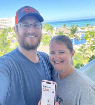 Devan and Jessica Polt took a trip to Jamaica in October.