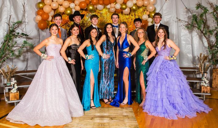 Sophomores attending, back l-r: Hunter Brown, Cooper Walker, Brandon Hardin, Jason Kraus, Nicholas Gonzalez, Daniel Wright. Front: Adalena Hampton, Ella Rice, Kalli Licking, Georgia Wingebach, Harper Andersen, Riley Hegland, Hope Miller.