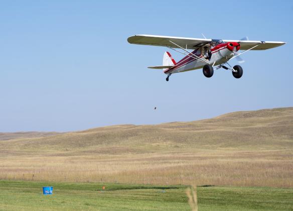 One of the competitors during the flight competitions.