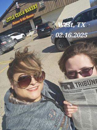 Connie and Bella Garza in West, Texas, in February.