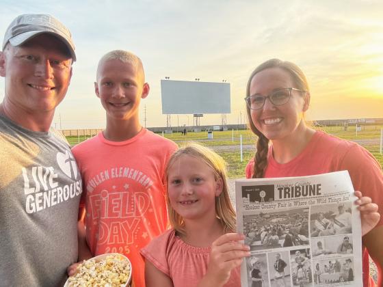 The Tribune was with Dane, Gerri, Teal and Danielle Peterson at their first-ever drive-in movie experience in August at Quasar Drive-In Theater in Valley, Nebraska.