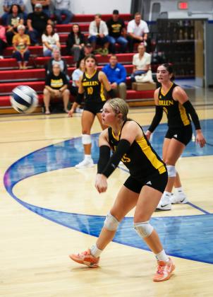 Senior Hayley Donohoe with a pass last week at Arnold. Megan Andersen