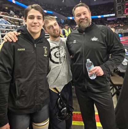 Mullen native Nick Brost had the opportunity to ref Jarren and Jacob’s match at State Wrestling.