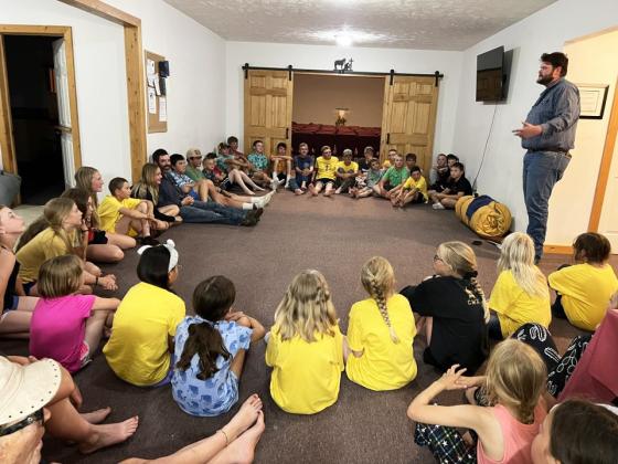 Pastor Seth Hower sharing his testimony. courtesy photo