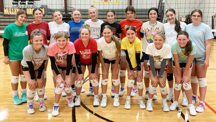 Bronco volleyball attends camps