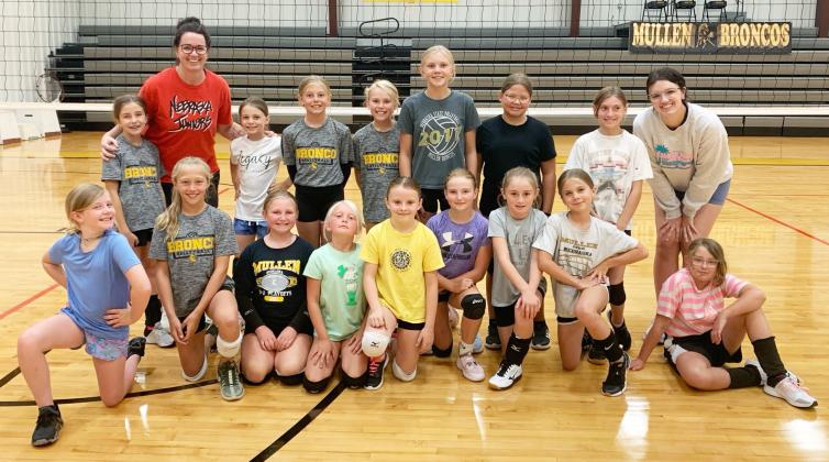 Bronco volleyball attends camps