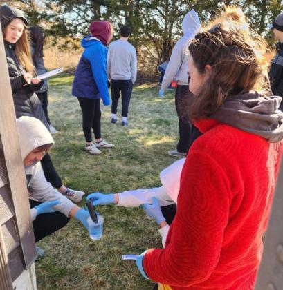 The MHS sophomores have been learning how to collect water for well testing. They partnered with the program 'Know Your Well' that provides free domestic well testing through UNL. Last week they sampled and tested wells, learning about a valuable Sandhills resource. Tawn Jewell