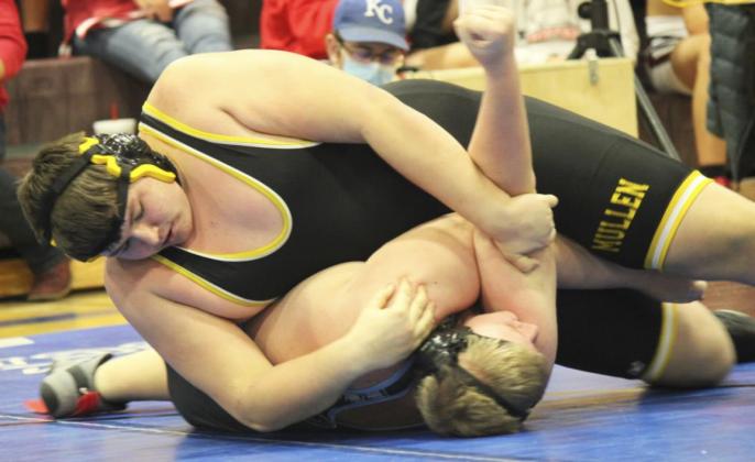 Isaac Welch placed third at 285 last week at the South Loup Invite. Kris Forsen