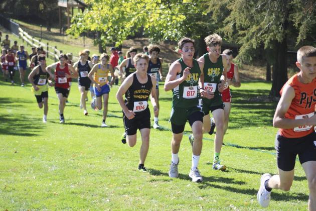 Kyle Finney competing at State Cross Country.