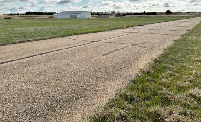 The Hooker County airstrip and hangers. Gerri Peterson