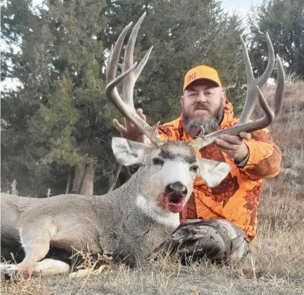 TJ, Danielle, Morgan and Donna Harding harvested these deer this year in Frontier County - TJ.