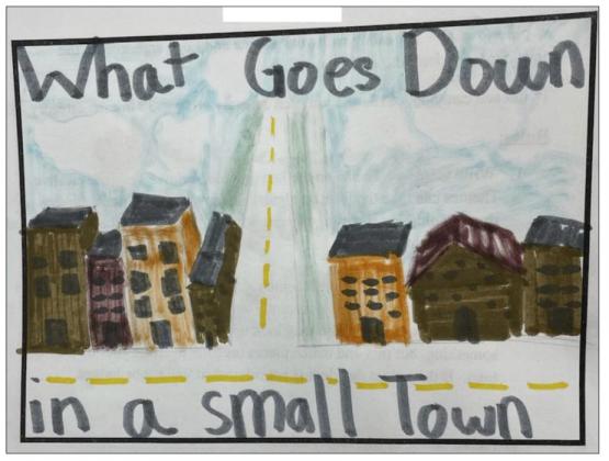 Mullen students submitted theme ideas for the Hooker County Fair, which 9th grader Erica Massey won.