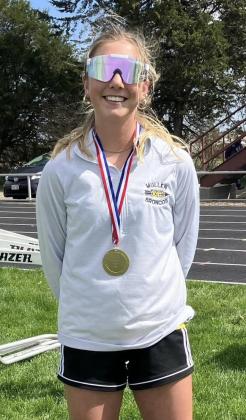 At the Dave Blevins Memorial Track Meet in Arnold on May 3, Peyton Paxton was named the Best Overall Female Athlete, an award that is voted on by all the coaches. Mindy Paxton
