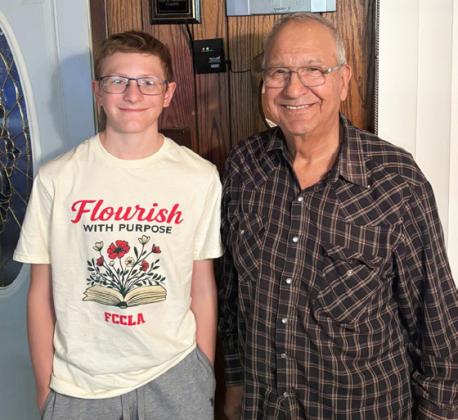 Don Younkin pictured with Oakes Miller.