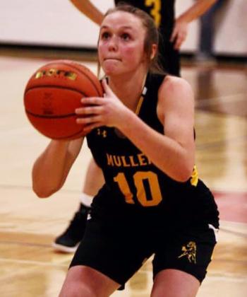 Senior Lindey Coble concentrates on a free throw at Valentine. Sue Licking