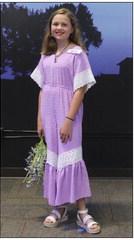 Audrabell Werth received a purple ribbon modeling her STEAM 2 outfit.