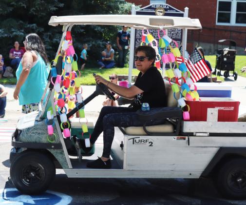 Macke’s Grocery placed 1st in Business and also won 1st place overall with their entry in memory of Dick Macke with this three vehicle entry.
