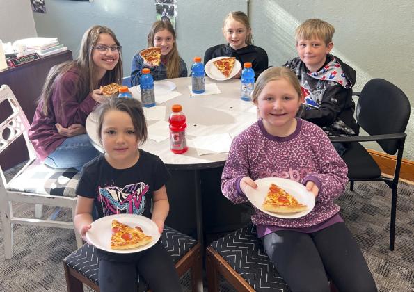 Pictured clockwise from back left - Yasmine Alarcon, Olivia Cox, Avery Vinton, Caleb Deibler, Tatum Deibler, Ellie Licking. Brett Mauler