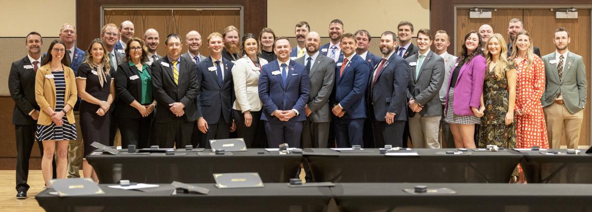 Nebraska LEAD Class 43 Fellows celebrate their graduation after completing the two-year leadership development program. The Mullen Commercial Club is offering a full tuition scholarship to encourage Mullen community members to apply for LEAD, contact Kyle Phillips at 308-546-7284 if interested. courtesy photo