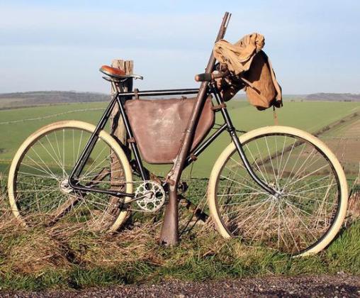 A replica of the Spaulding Military Bicycle. courtesy photo