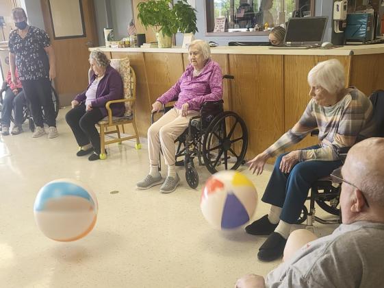 Playing kickball!