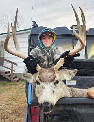 Jedd Kraus with his deer.