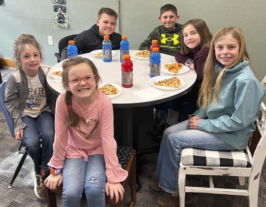 Pictured l-r: Dailie Dent, Anna Hessin, Carson Hegland, Colin Connealy, Lillian Ericksen, Kendall Phipps. Brett Mauler