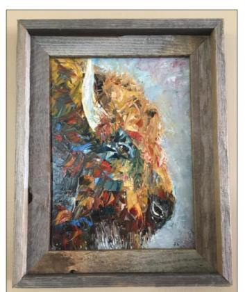 Prairie Thunder, oil painting by Cindy Brader. courtesy photos