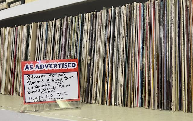 Reynolds Mercantile’s selection of vinyl records are a popular stop for customers.
