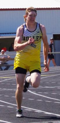 Jaden Emerson earned two gold medals last week in the 200 meter dash.