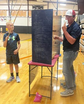 Owen Thorberg thinks Teal Peterson is going to like this “fish!”