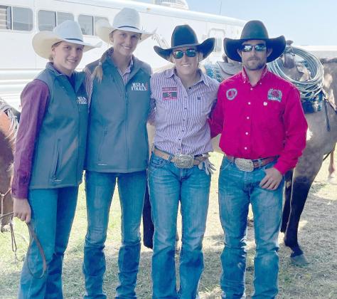 Representing Mullen at the NSRA finals were sisters Brynne McCully, Brooke McCully, Brittni Bradley (left to right) and JT Bradley. Traci McCully
