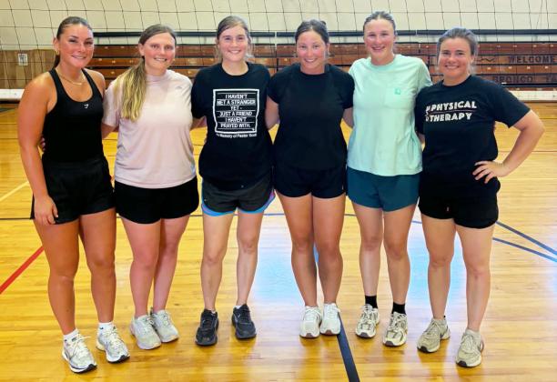 Placing 2nd was Recreational Hazards (right) with team members Adia Kuxhaven, Blake Okief, Brittney Hockenbary, Clara Schmid, Mardee Sierks and Amanda Hockenbary. courtesy photos