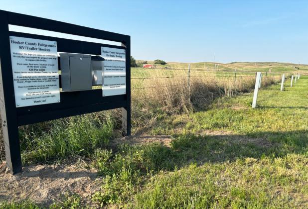 Six camper hookups are now available on the east edge of the Hooker County Fairgrounds. Gerri Peterson
