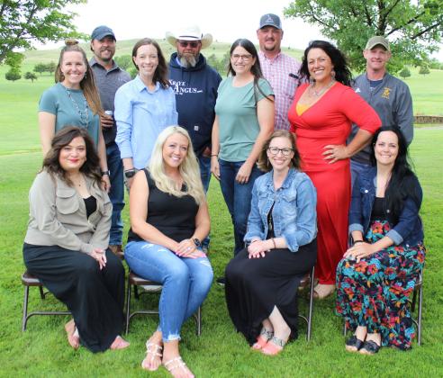 Class of 2004 - 20 years: Back, l-r: Kyle Phillips, David Kraye, Anthony Deibler, Travis Young. Middle: Gerri (Osborn) Peterson, Cami (Barner) O’Brien, Jill (LaBore) Star, Scout (Cox) Hebbert. Front: Alana Sullivan, Sarah (Schwaderer) Burge, Holly (Neumeyer) Ackland, Sheena (Devine) Kolarik.