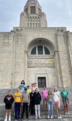 The 5th graders went on an overnight trip to Lincoln where they toured the State Capitol and visited the Nebraska History Museum.