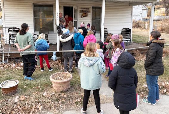 Annual Girl Scout Christmas caroling