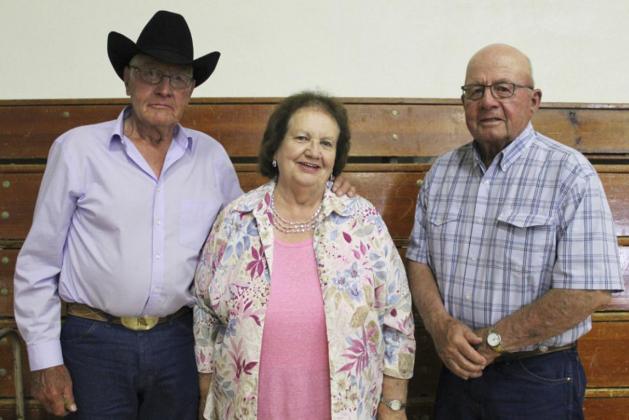 Class of 1960 - 61 years: l-r: Butch Marsh, Kay Anderson Wolfenden, Mick Harding. Gerri Peterson