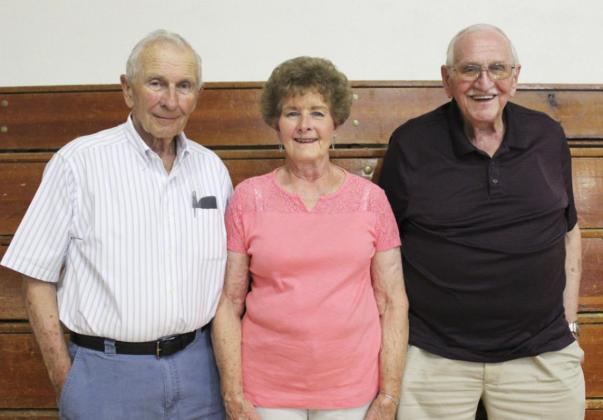 Class of 1961 - 60 years: l-r: Larry Boyer, Midge Boyer Harding, Doug Cotant.