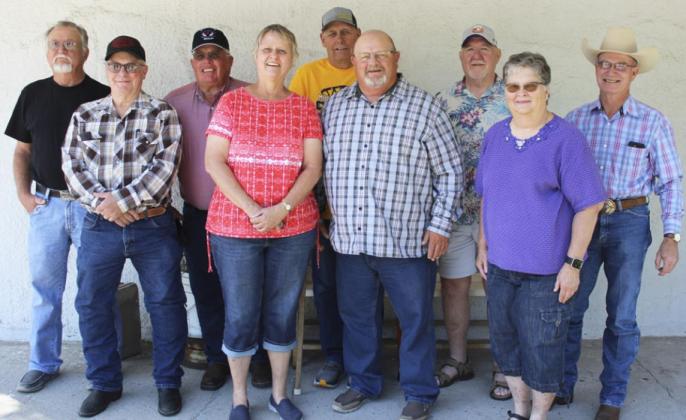 Class of 1971 - 50 years: back, l-r: Dave Sullivan, Charles Wright, John G. Wright, Russ Evans, Jim Sevier. Front: Bill Neumeyer, Janice Szwanek Grummert, Ed Arends, Alice Prentice Springer.